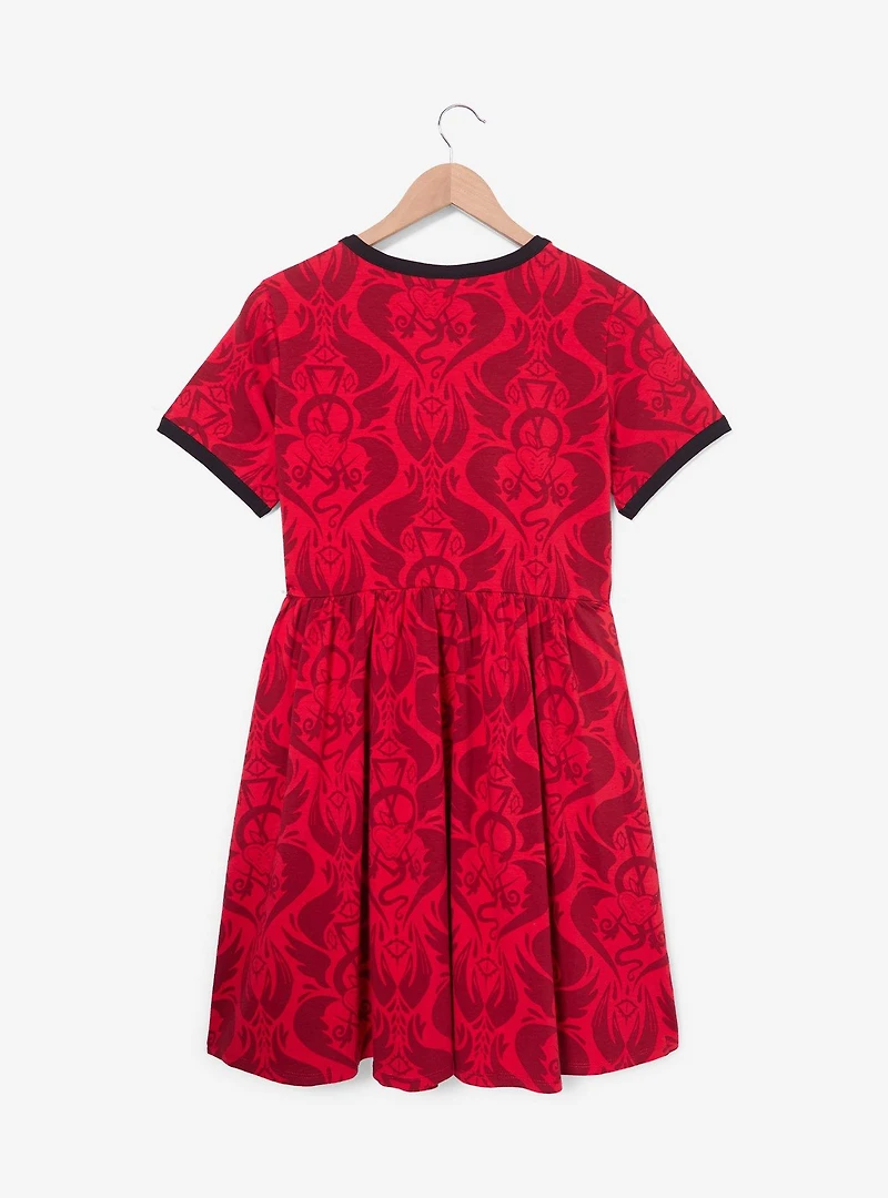 Hazbin Hotel Character Icons Allover Print  Skater Dress - BoxLunch Exclusive