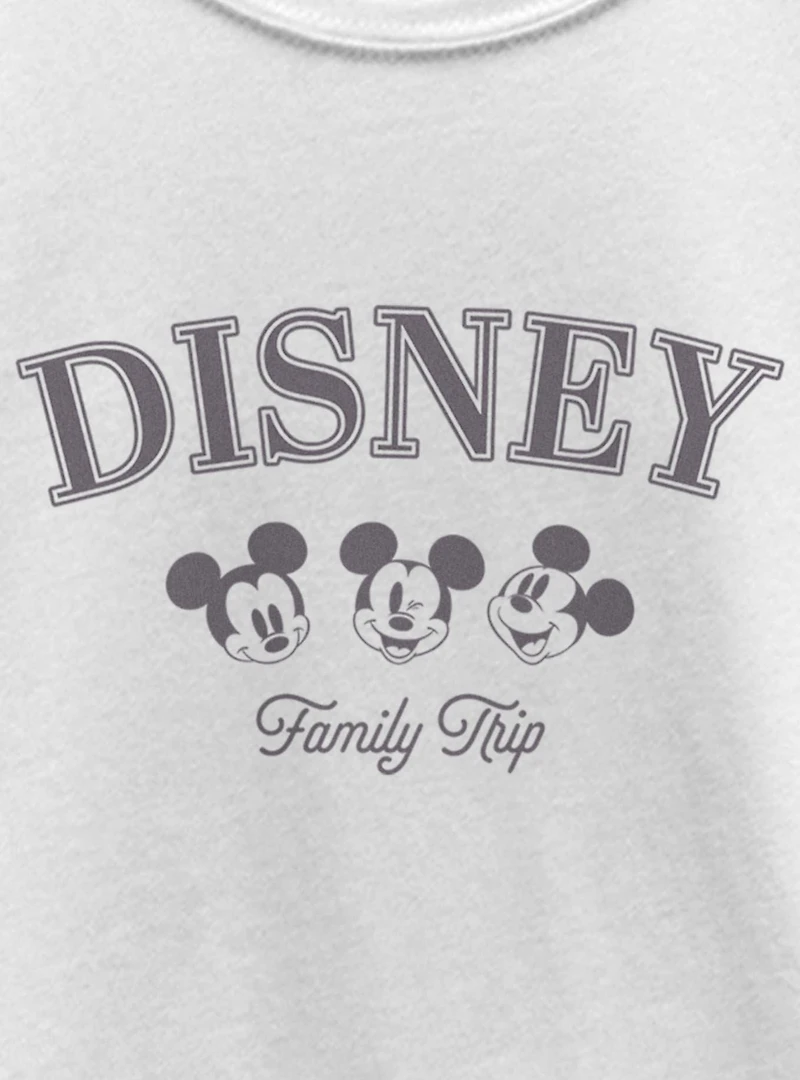 Disney Mickey Mouse Family Trip Heads Youth Girls T-Shirt