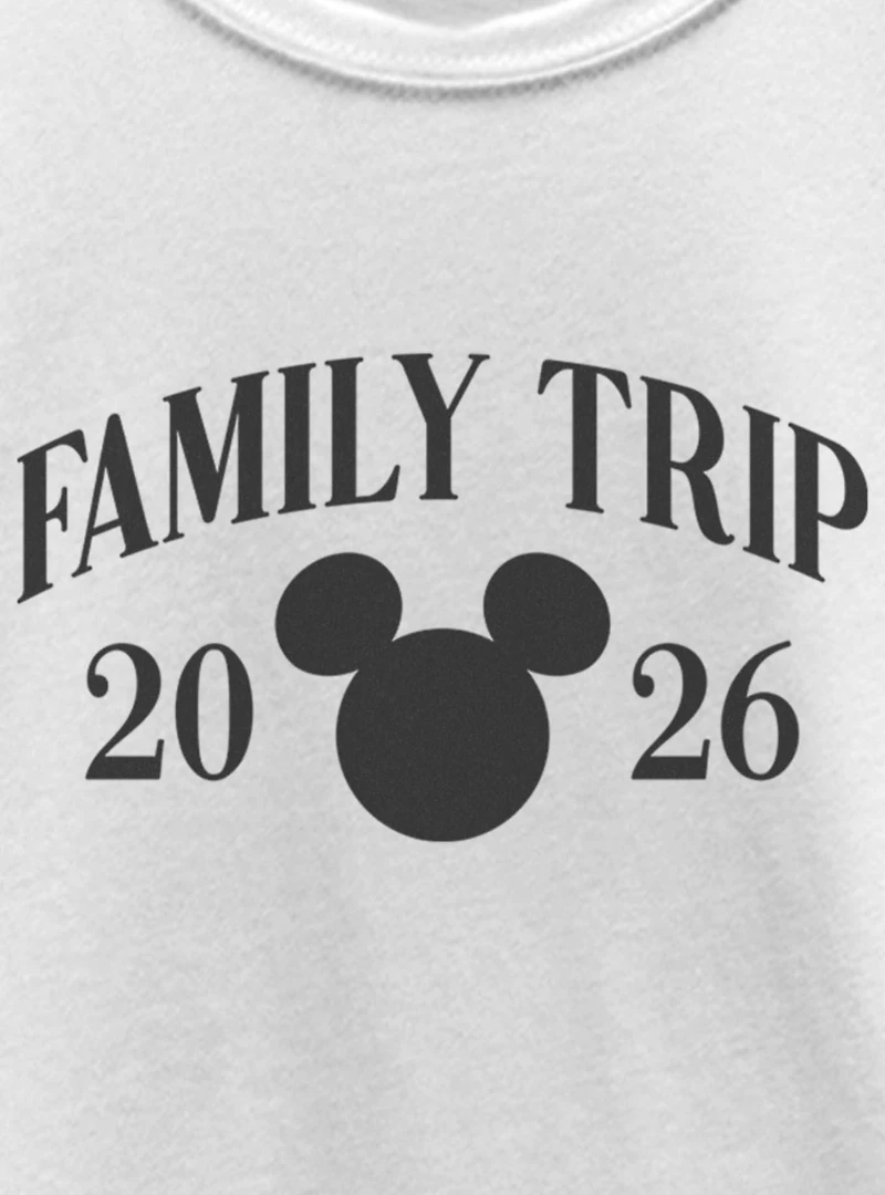 Disney Mickey Mouse Head Family Trip 2026 Youth Girls T-Shirt