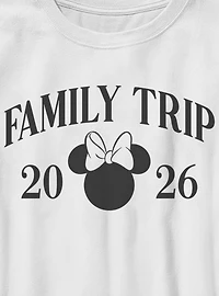 Disney Minnie Mouse Head Family Trip 2026 Youth T-Shirt