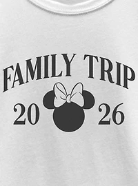 Disney Minnie Mouse Head Family Trip 2026 Youth Girls T-Shirt