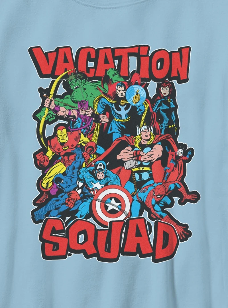 Marvel Avengers Vacation Squad Fighting Stance Youth T-Shirt