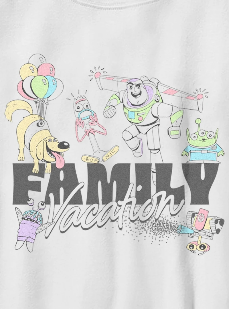 Disney Pixar Family Vacation Characters Youth T-Shirt