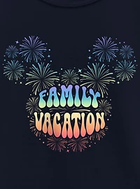 Disney Mickey Mouse Head Family Vaction Fireworks Youth Girls T-Shirt