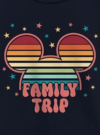 Disney Mickey Mouse Head Colorful Stars Family Trip Youth Girls T-Shirt