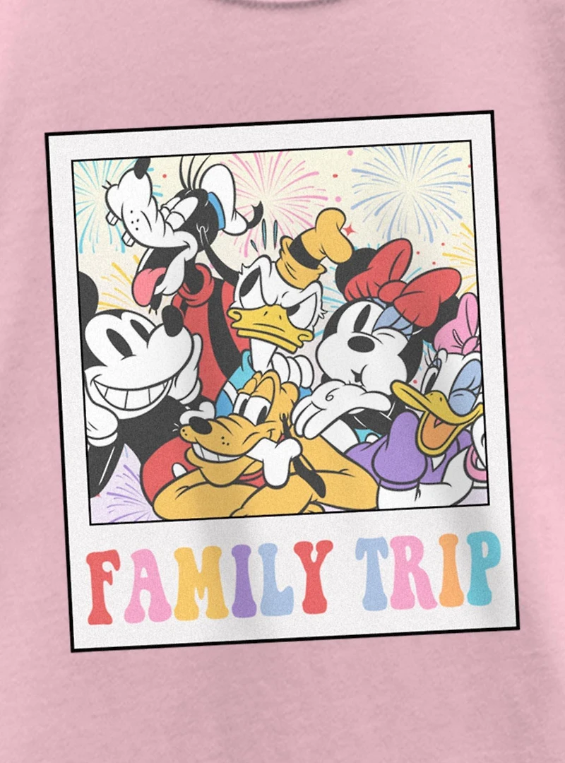 Disney Mickey Mouse & Friends Family Trip Polaroid Youth Girls T-Shirt