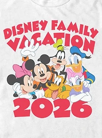 Disney Mickey Mouse & Friends Family Vacation 2026 Together T-Shirt