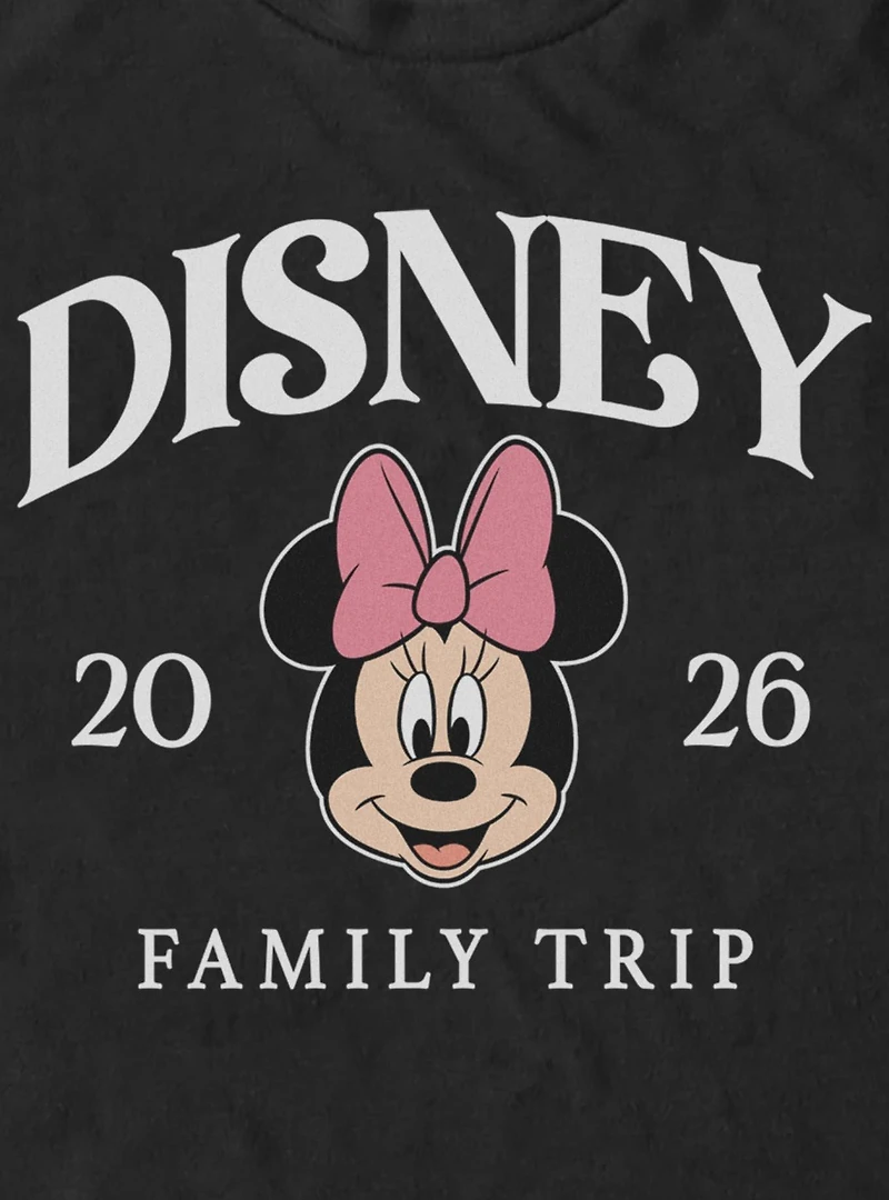 Disney Minnie Mouse Face Family Trip 2026 T-Shirt