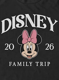 Disney Minnie Mouse Face Family Trip 2026 T-Shirt
