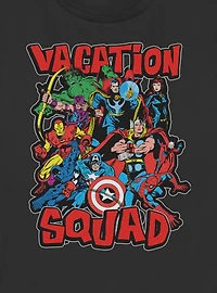 Marvel Avengers Vacation Squad Fighting Stance Womens T-Shirt