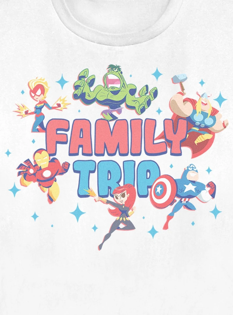 Marvel Avengers Family Trip Stars Womens T-Shirt