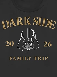 Star Wars Darth Vader Dark Side Family Trip 2026 Womens T-Shirt