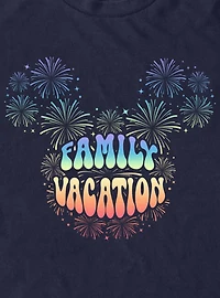 Disney Mickey Mouse Head Family Vaction Fireworks T-Shirt