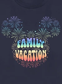 Disney Mickey Mouse Head Family Vaction Fireworks Womens T-Shirt