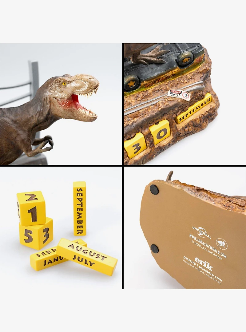 Jurassic Park 3D Perpetual Calendar