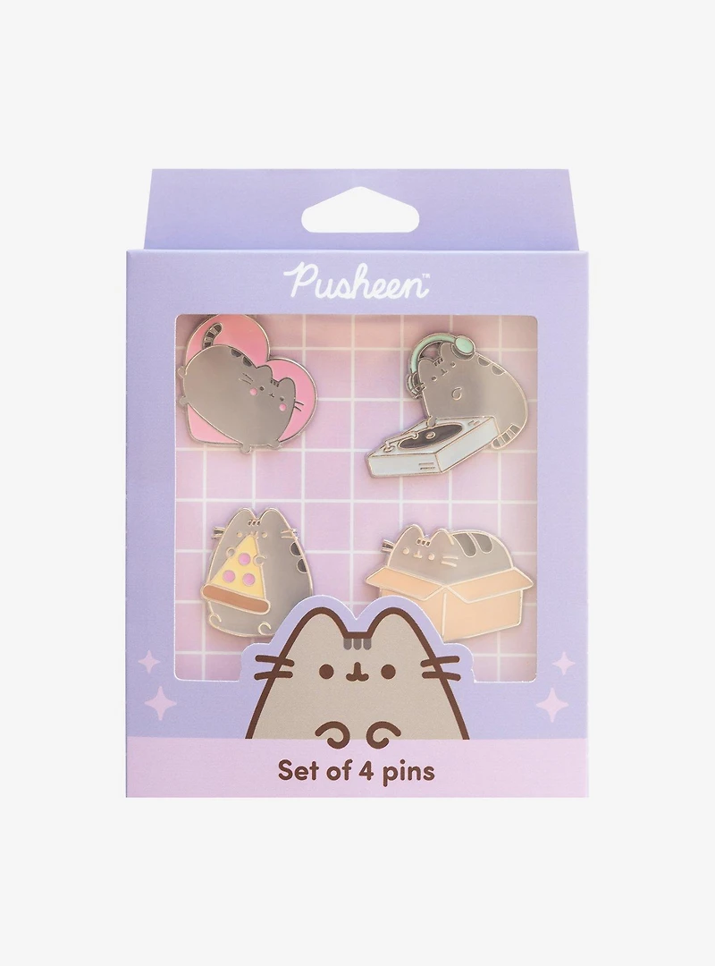 Pusheen Set Of Four Pins