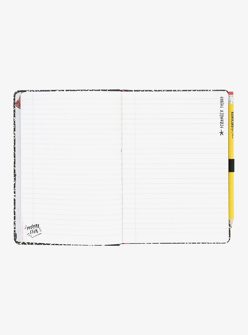 Stranger Things Composition Book Premium A5 Notebook With Pencil