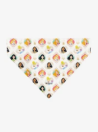Disney Holiday Princess Poses and Icons Slip On Collar Pet Bandana - Bandana Only