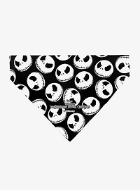 Disney Nightmare Before Christmas Jack Expressions Scattered Slip On Collar Pet Bandana - Bandana Only