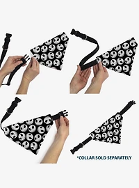 Disney Nightmare Before Christmas Jack Expressions Scattered Slip On Collar Pet Bandana - Bandana Only