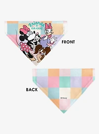 Disney Minnie Mouse Daisy Duck Friends Fur Ever Slip On Collar Pet Bandana - Bandana Only