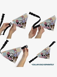 Disney Minnie Mouse Daisy Duck Friends Fur Ever Slip On Collar Pet Bandana - Bandana Only