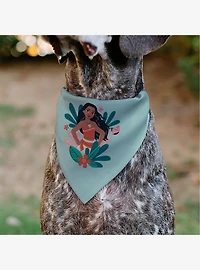 Disney Moana Standing Pose Plants Slip On Collar Pet Bandana - Bandana Only