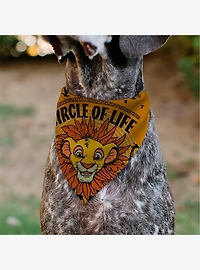 Disney The Lion King Young Simba Circle of Life Pose Slip On Collar Pet Bandana - Bandana Only
