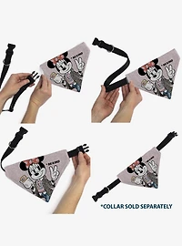 Disney Minnie Mouse Be Kind Peace Pose Slip On Collar Pet Bandana - Bandana Only