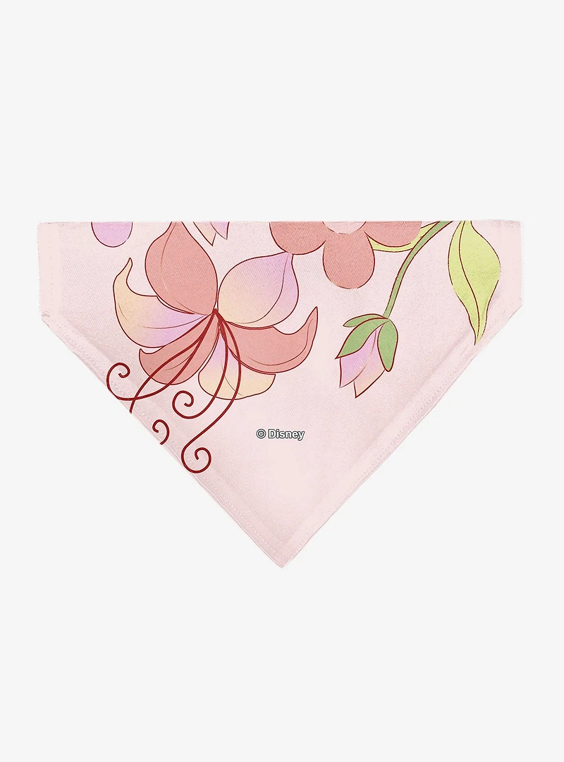 Disney Tangled Rapunzel and Pascal Flowers Pose Slip On Collar Pet Bandana - Bandana Only