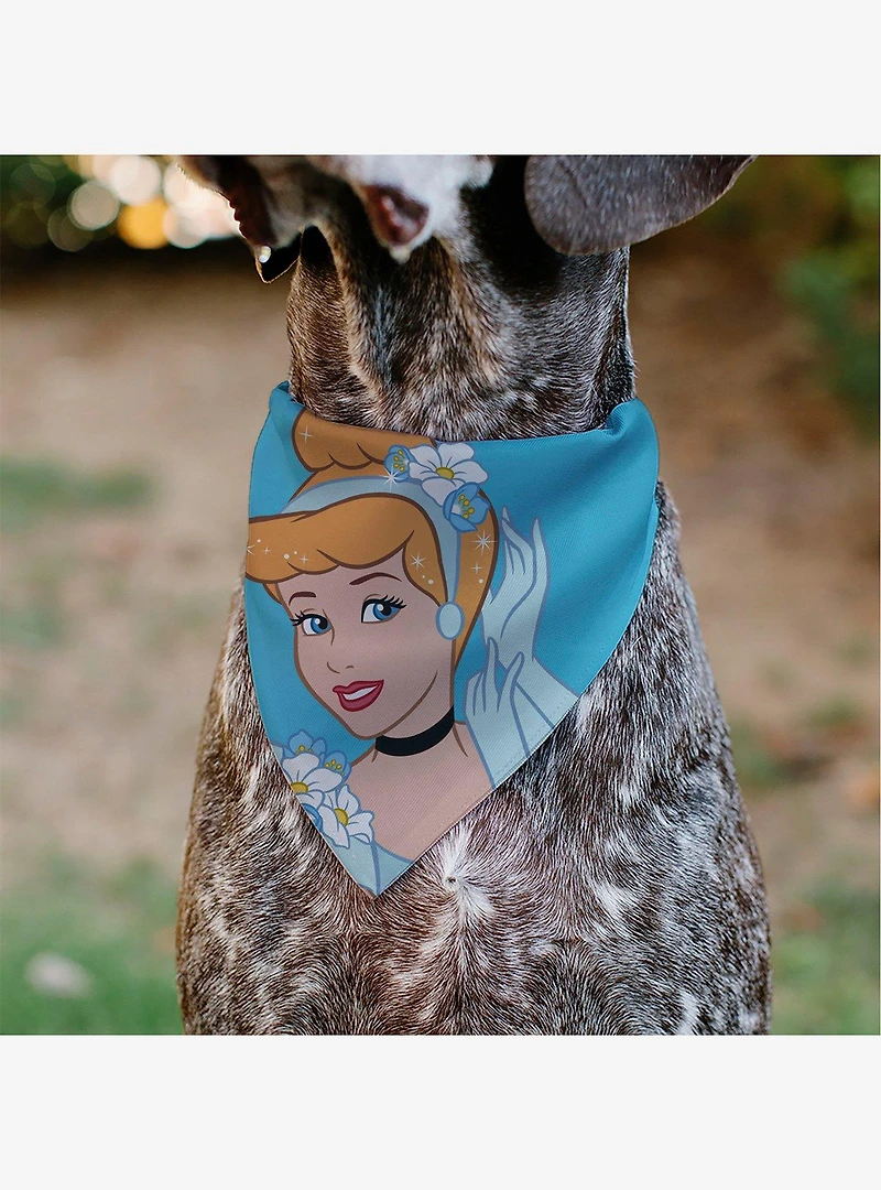 Disney Cinderella Face Pose Close Up Slip On Collar Pet Bandana - Bandana Only