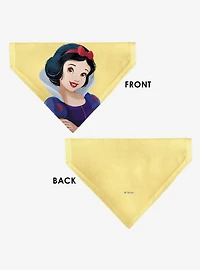 Disney Snow White Smiling Face Pose Slip On Collar Pet Bandana - Bandana Only