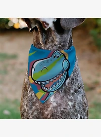 Disney Toy Story Rex Pop Art Pose Slip On Collar Pet Bandana - Bandana Only