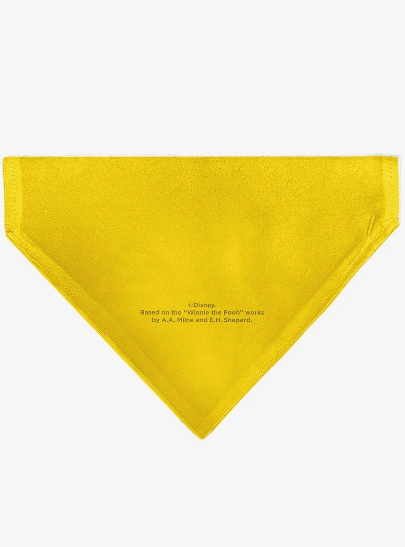 Disney Winnie the Pooh Winking Smiling Face Golden Slip On Collar Pet Bandana - Bandana Only