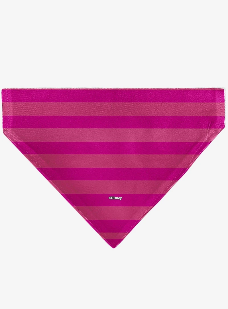 Disney Alice in Wonderland Cheshire Cat Winking Smile Slip On Collar Pet Bandana - Bandana Only
