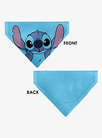 Disney Stitch Grinning Pose Blue Slip On Collar Pet Bandana - Bandana Only