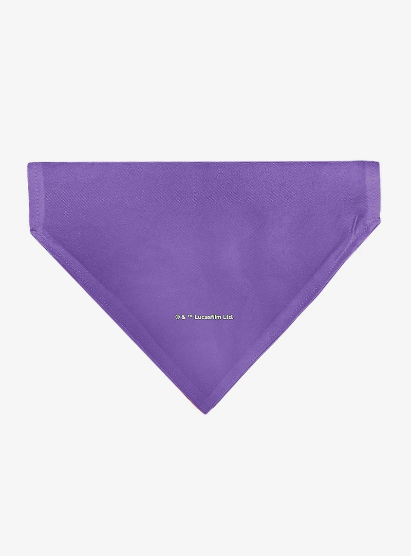 Star Wars Ewok Text and Wicket Pop Art Slip On Collar Pet Bandana - Bandana Only