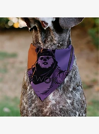 Star Wars Ewok Text and Wicket Pop Art Slip On Collar Pet Bandana - Bandana Only