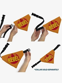 Star Wars Text and Rebel Alliance Insignia Slip On Collar Pet Bandana - Bandana Only