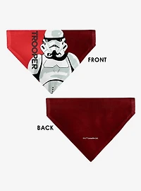 Star Wars Trooper Text and Stormtrooper Pop Art Slip On Collar Pet Bandana - Bandana Only