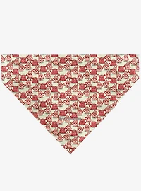Star Wars Holiday Hot Cocoa Dark Side Quote and Icons Slip On Collar Pet Bandana - Bandana Only