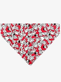 Disney 101 Dalmatians Puppies Scattered Red Slip On Collar Pet Bandana - Bandana Only