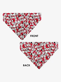 Disney 101 Dalmatians Puppies Scattered Red Slip On Collar Pet Bandana - Bandana Only
