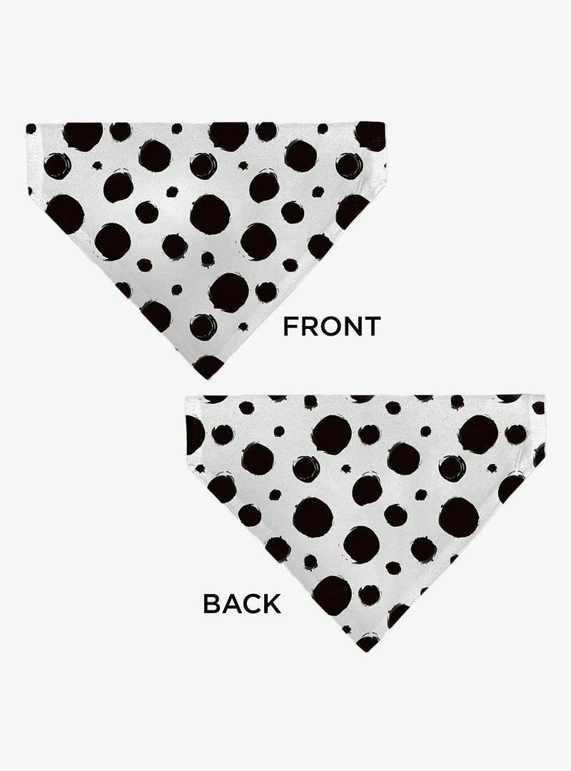 Disney 101 Dalmatians Cruella Spots Slip On Collar Pet Bandana - Bandana Only
