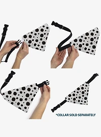 Disney 101 Dalmatians Cruella Spots Slip On Collar Pet Bandana - Bandana Only