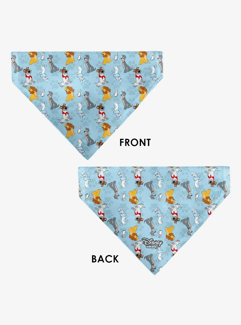 Disney Dogs Group Collage Paws Slip On Collar Pet Bandana - Bandana Only