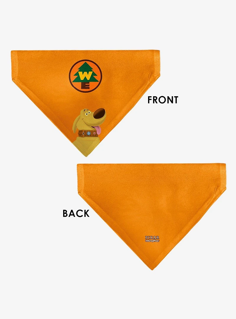 Disney Up Dug Pose and Wilderness Explorer Badge Slip On Collar Pet Bandana - Bandana Only