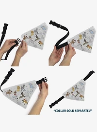 Disney Dogs Group Collage Stars Slip On Collar Pet Bandana - Bandana Only