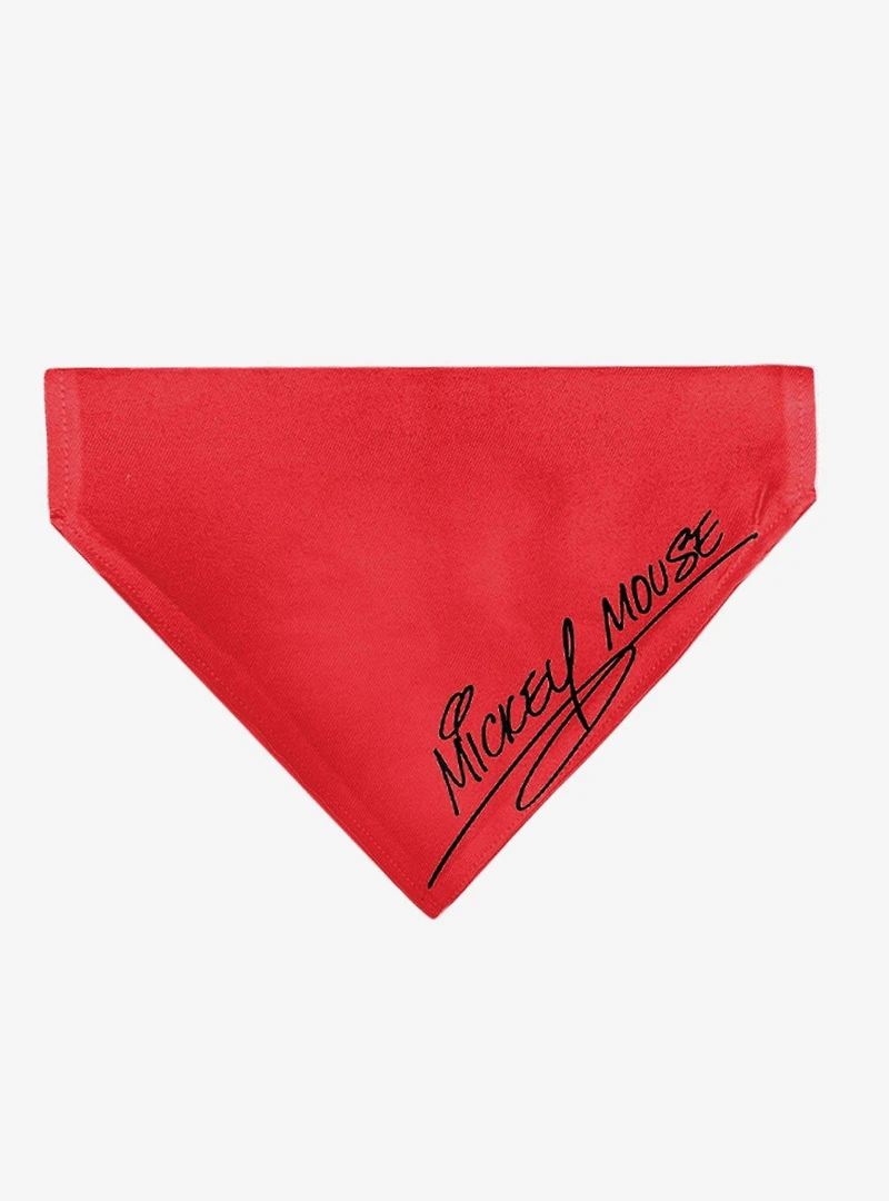 Disney Mickey Mouse Face Character Close Up Slip On Collar Pet Bandana - Bandana Only