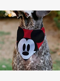 Disney Mickey Mouse Face Character Close Up Slip On Collar Pet Bandana - Bandana Only